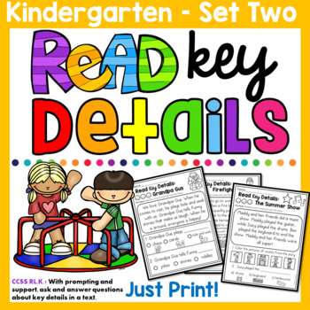 Preview of Reading Comprehension (Read Key Details) Growing Bundle