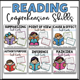 Reading Comprehension Reading Strategies Task Cards