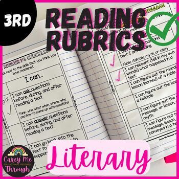 Preview of Reading Comprehension Rubric | Interactive Notebook Rubric | Literary Standards