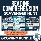 Reading Comprehension Scavenger Hunts - GROWING BUNDLE  | 