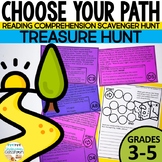 Reading Comprehension Scavenger Hunt: Treasure Hunt Choose