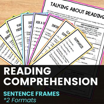 Preview of Reading Comprehension Sentence Frames