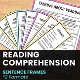 Reading Comprehension Sentence Frames