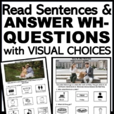 Reading Comprehension Sentences and WH Questions with Visu