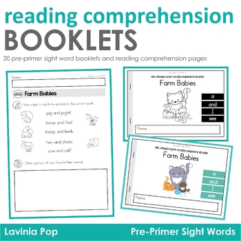 Preview of Reading Comprehension Sight Word Readers (Pre-Primer)