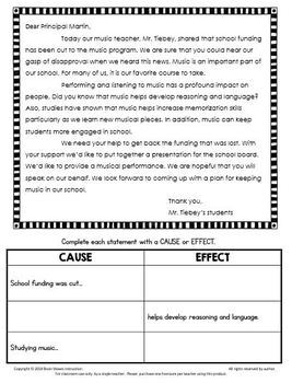 Cause and Effect Passages, Worksheets, & Graphic Organizers for Cause