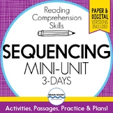 Sequencing Lessons, Passages, Graphic Organizers for Seque
