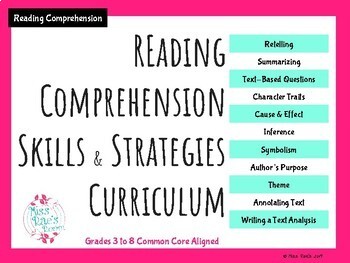 Preview of Reading Comprehension Skills & Strategies Curriculum