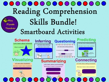 Preview of Reading Comprehension Skills Bundle! (Smartboard)
