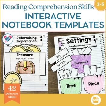Preview of Reading Comprehension Skills Interactive Notebook Pages