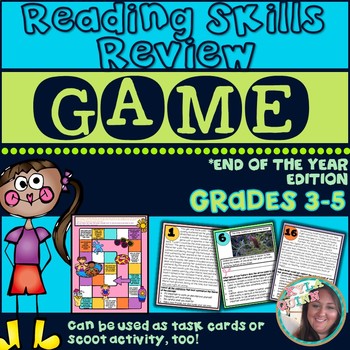 Preview of Reading Comprehension/ Skills Review End of Year Game/ Reading Skills Practice