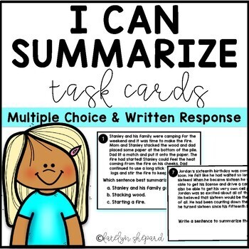 Preview of Short Stories for Summarizing Practice | Summarizing Fiction Texts