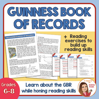 Preview of Reading Comprehension Skills: The Guinness Book of Records