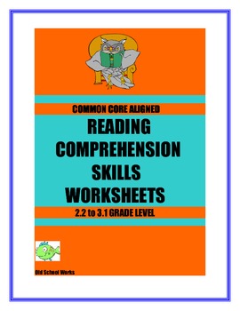 Preview of Common Core Aligned Reading Comprehension Worksheets  Set 2