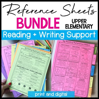 Preview of Reading Comprehension Skills, Writing Strategies Guide, ELA Reference Sheets