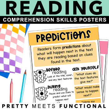 Preview of Reading Comprehension Skills and Strategies Posters and Anchor Charts