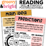 Reading Comprehension Skills and Strategies Posters and Ed