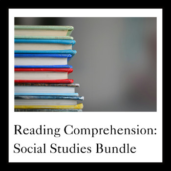 Preview of Reading Comprehension: Social Studies Bundle