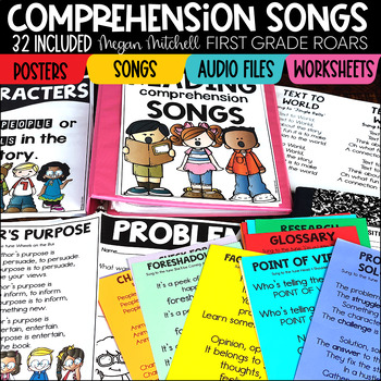 Preview of Reading Comprehension Songs & Activities  Bundle