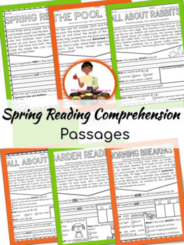 Preview of Spring Reading Comprehension Passages 16