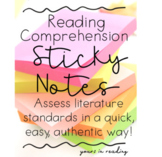 Reading Comprehension Sticky Notes