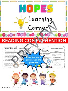 Preview of Reading Comprehension Stories: Questions, Writing, Sequence