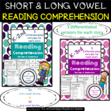 Reading Comprehension Short/Long Word Families w/Digital O