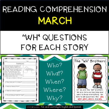 Reading Comprehension Wh Questions Mar W Digital Option Distance Learning