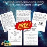 Free Astronaut Reading Comprehension Story with Questions