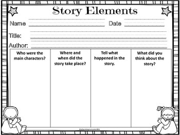 Story Elements Graphic Organizer by Educating Everyone 4 Life | TPT