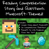 Reading Comprehension Story and Questions: Minecraft-Themed!