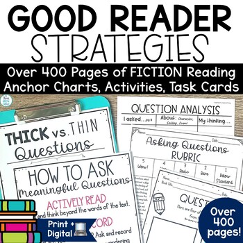 Preview of Reading Comprehension Strategies Activities and Posters Great for Small Group