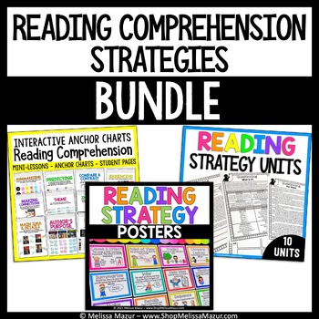 Reading Comprehension Strategies BUNDLE by Melissa Mazur | TpT