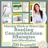 Reading Comprehension Strategies Digital Resources Morning