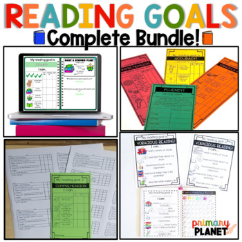 Preview of Reading Comprehension Strategies - Goal Setting Checklists Complete Bundle