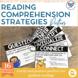 Reading Comprehension Strategies Posters and Cards Set