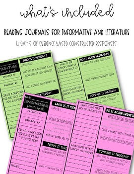 Preview of Reading Comprehension Strategies | Reading Journals | Worksheet | Evidence Based