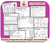 Reading Comprehension Strategies and Text Study Printable 