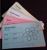 Reading Comprehension Strategy Cards Ring for Reading Note
