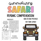 Reading Comprehension | Summarizing Activity | Animal Theme