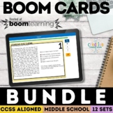 Reading Comprehension Test Prep Task Card Bundle for Digit