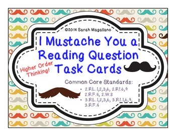 Preview of Reading Comprehension Task Cards