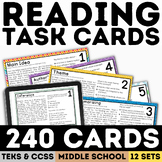 Short Story Reading Comprehension Task Cards State Test Pr