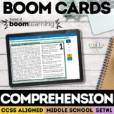 Reading Comprehension Task Cards | Digital Boom Cards