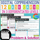 Reading Comprehension Task Cards - Problem and Solution - 