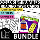 Reading Comprehension Task Cards Year-Round Bundle - Color