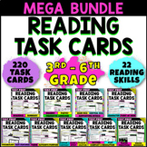 Reading Comprehension Task Cards for 3rd-6th Grade Test Pr