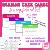Reading Comprehension Task Cards for any work of Fiction