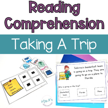 Preview of Reading Comprehension Tasks - Taking A Trip Themed ELA Activities