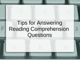Reading Comprehension Test Tips - Presentation